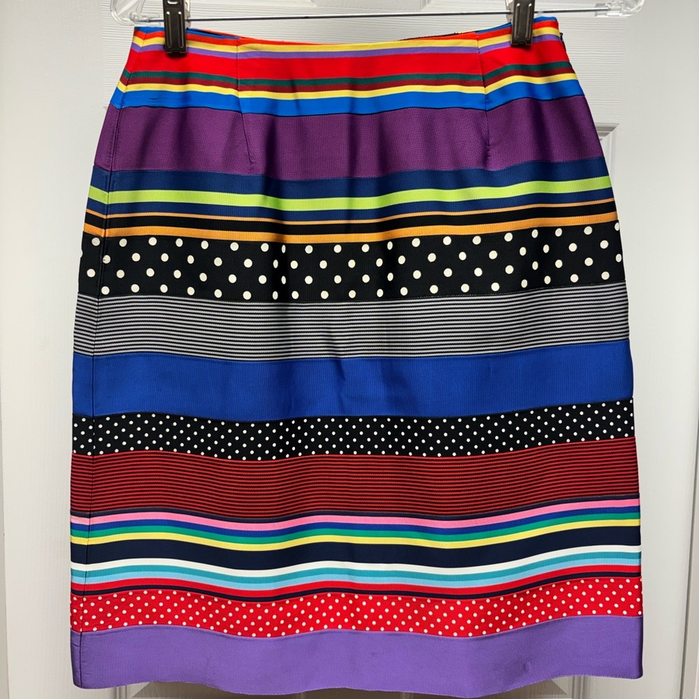 J.McLaughlin Multicolor Stripe Pencil Skirt | Size 4 |